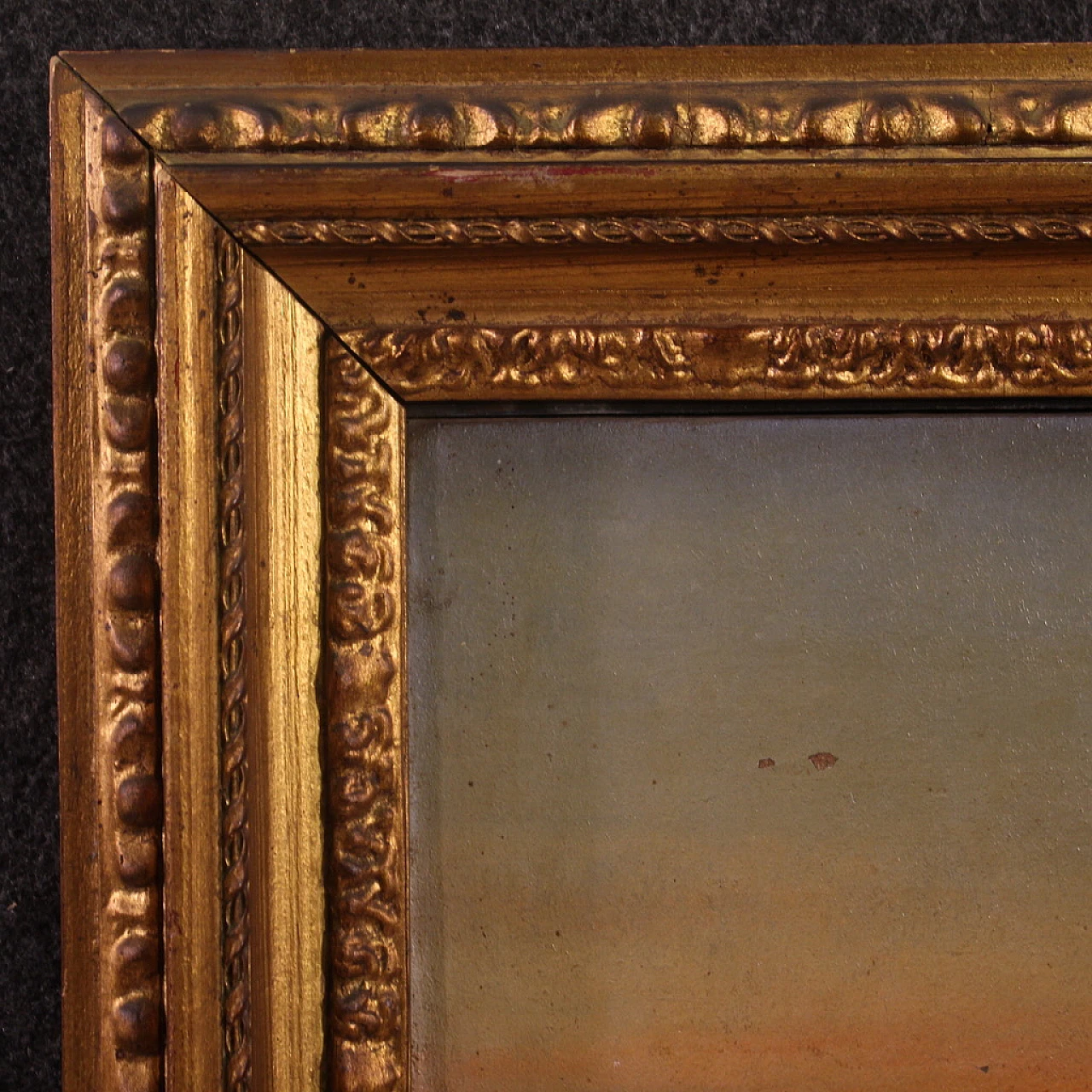 Raffinato dipinto orientalista, olio su tela, '800 8