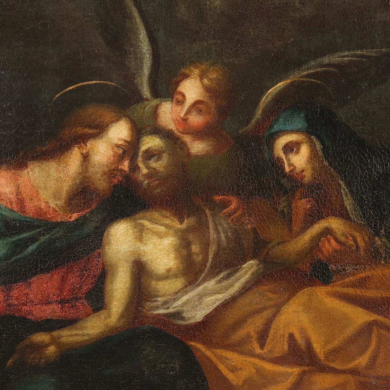 The transit of St. Joseph, oil on canvas, 18th century 3