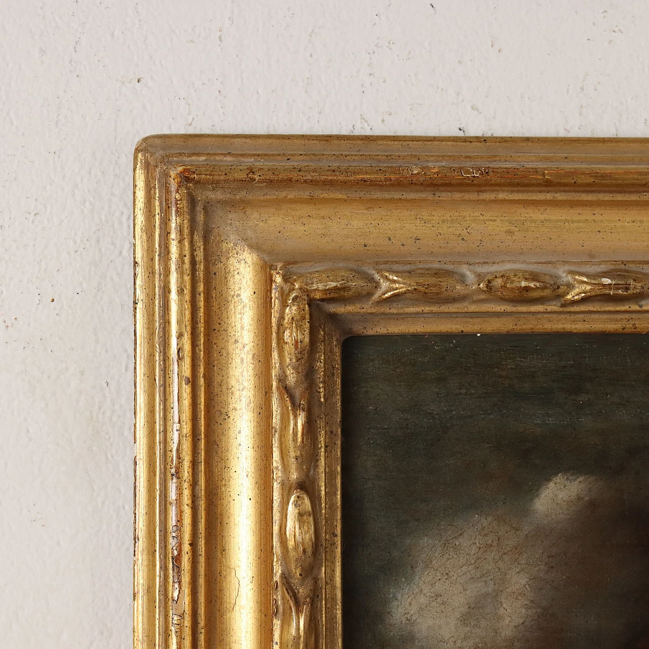 Paesaggio con edificio e pastore, olio su tela, '800 7