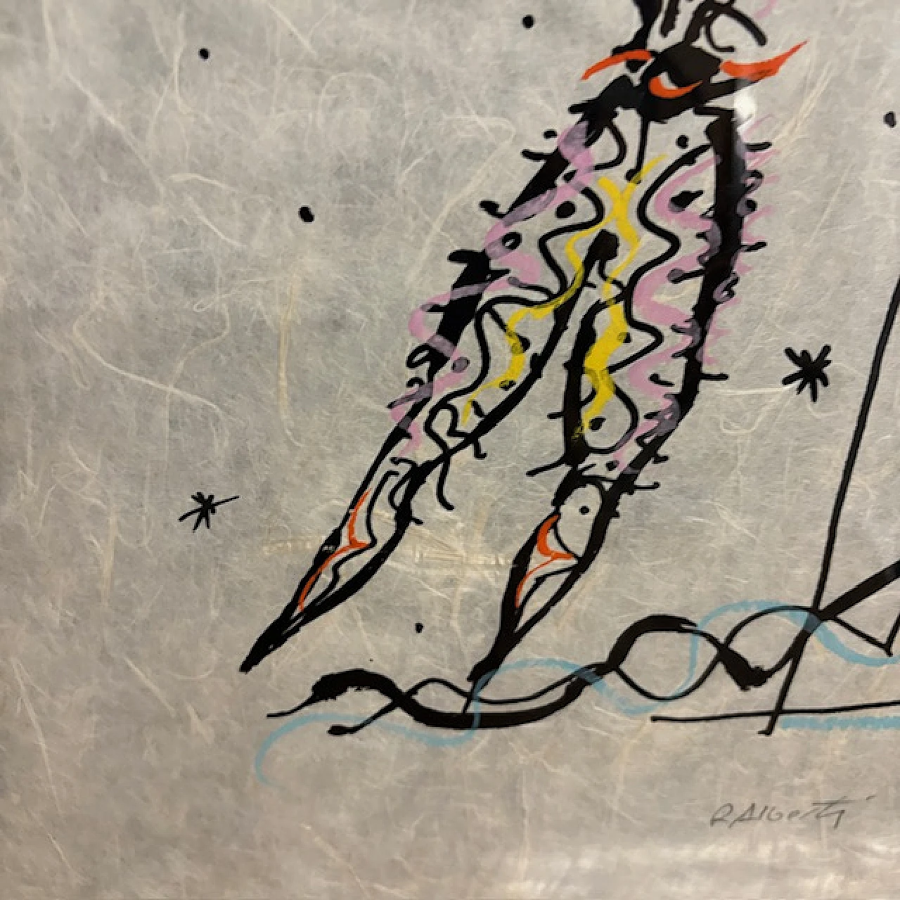 Painting by Rafael Alberti mixed media, 1940s 7