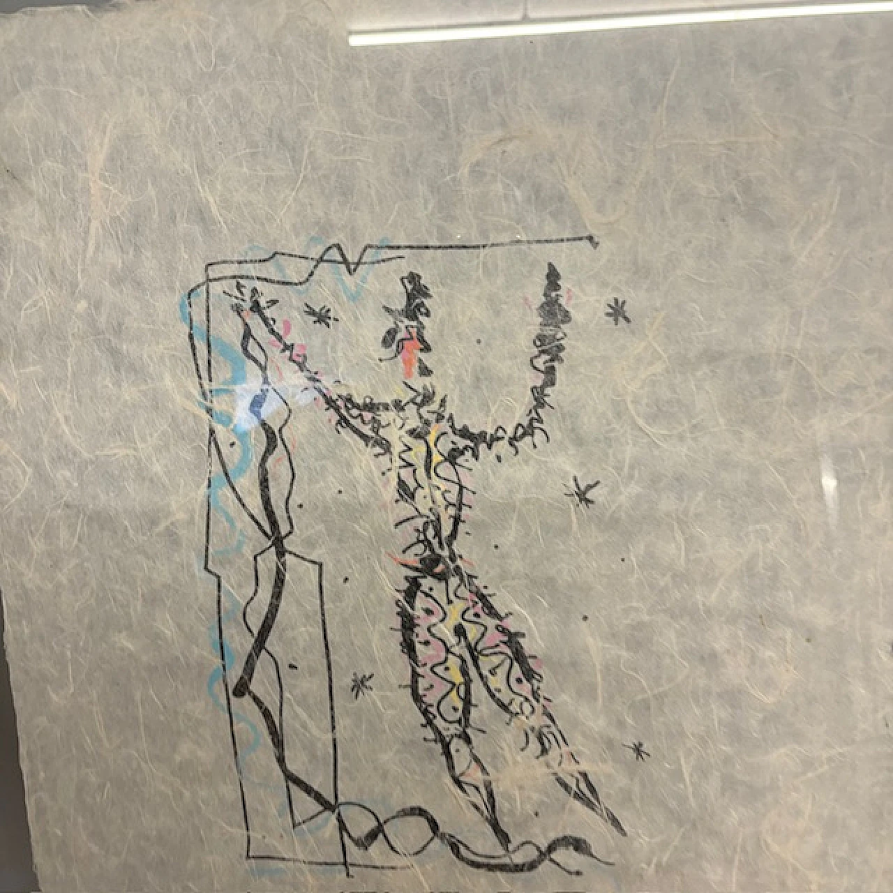 Painting by Rafael Alberti mixed media, 1940s 12