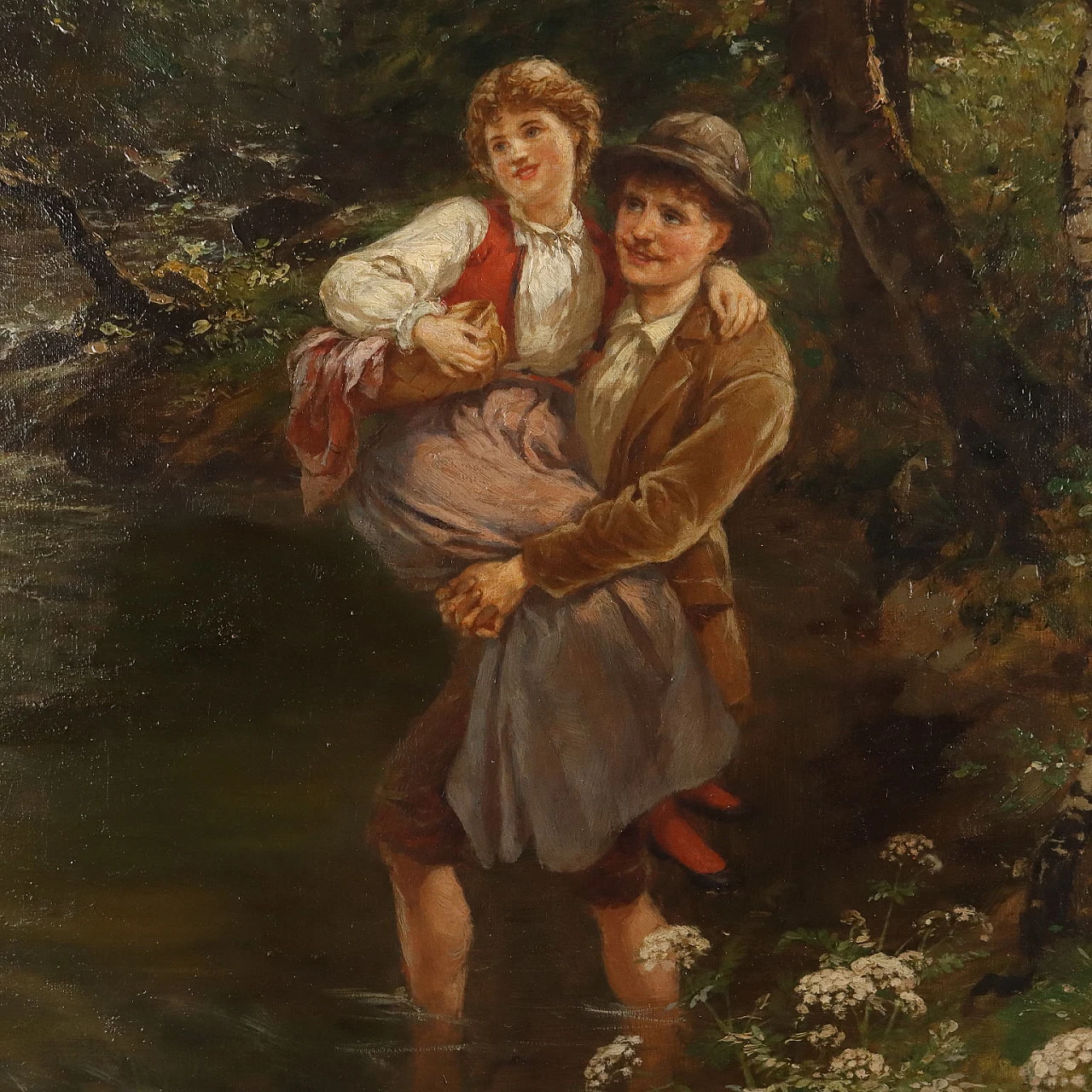Oesterley, The Crossing of the Brook, oil on canvas, 1901 3