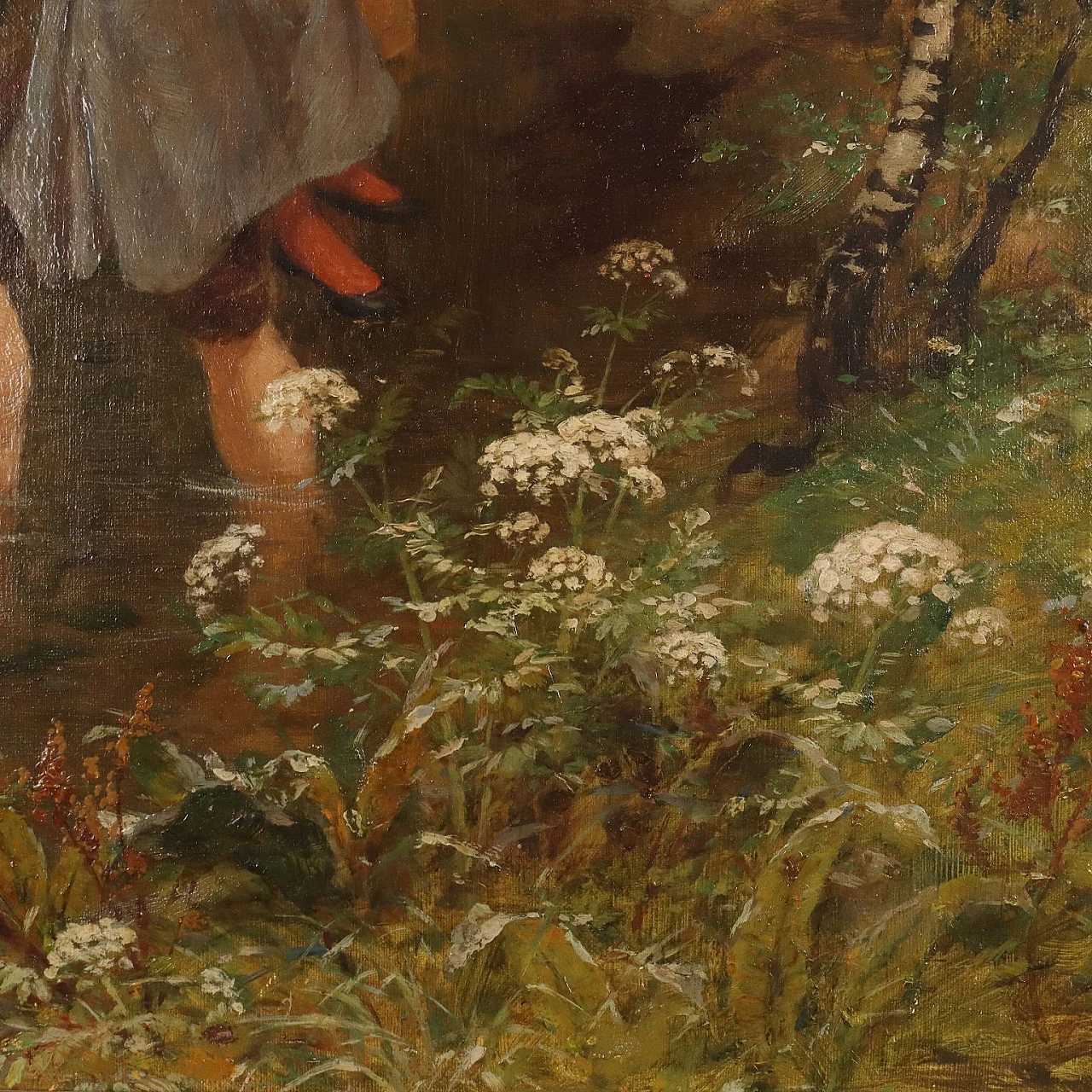 Oesterley, The Crossing of the Brook, oil on canvas, 1901 8