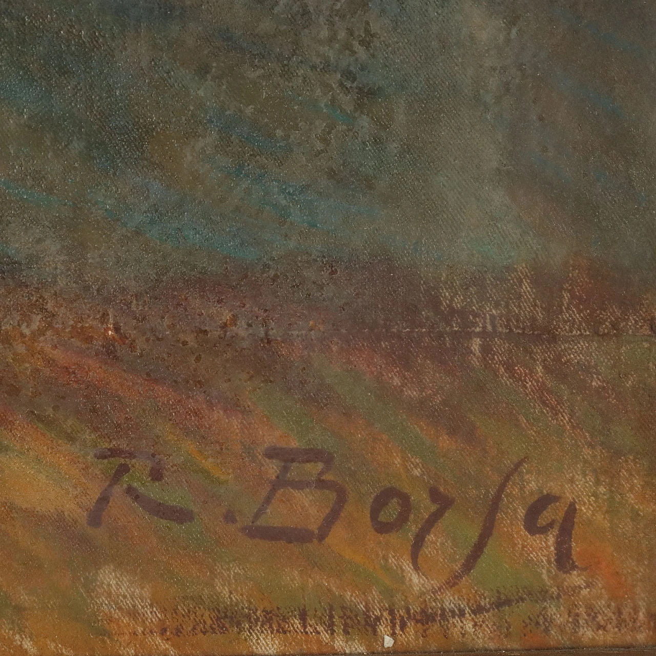 Roberto Borsa, Fiori in vaso, olio su tela 6