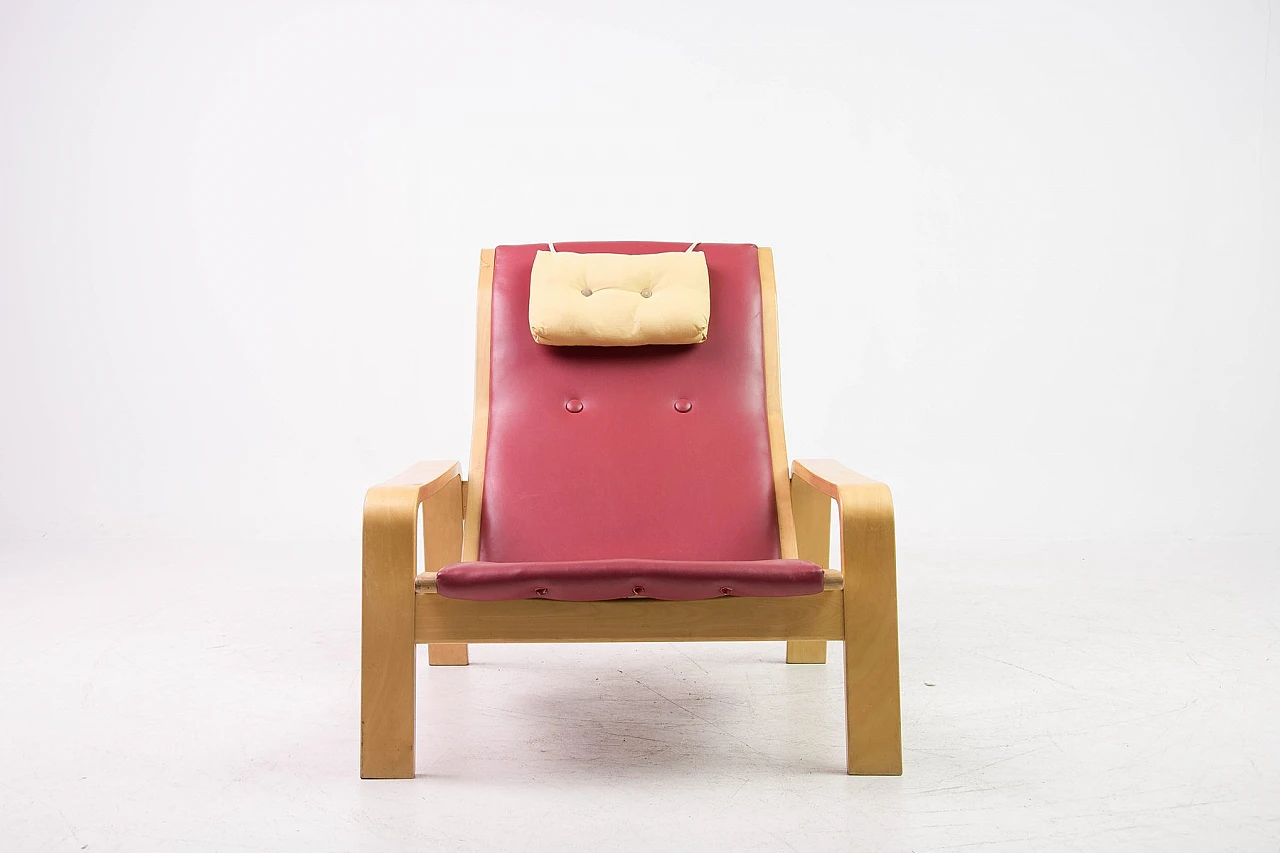 Mid-Century Model Pulkka Lounge Chair by Ilmari Lappalainen for Asko 3