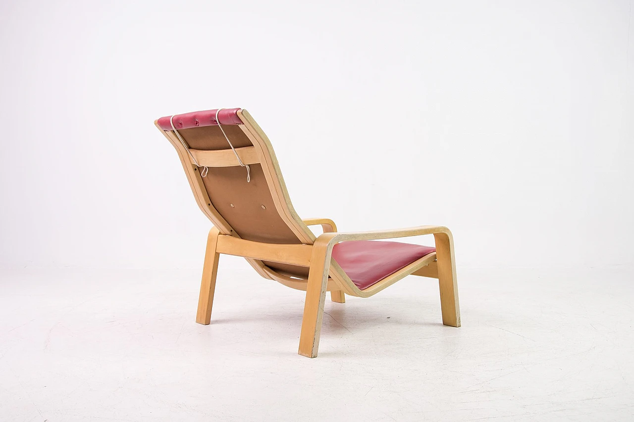 Mid-Century Model Pulkka Lounge Chair by Ilmari Lappalainen for Asko 8