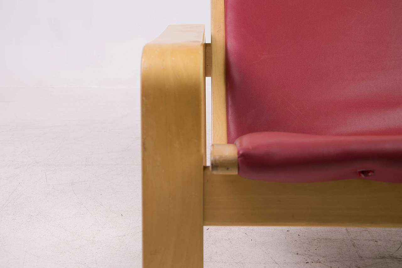 Mid-Century Model Pulkka Lounge Chair by Ilmari Lappalainen for Asko 15