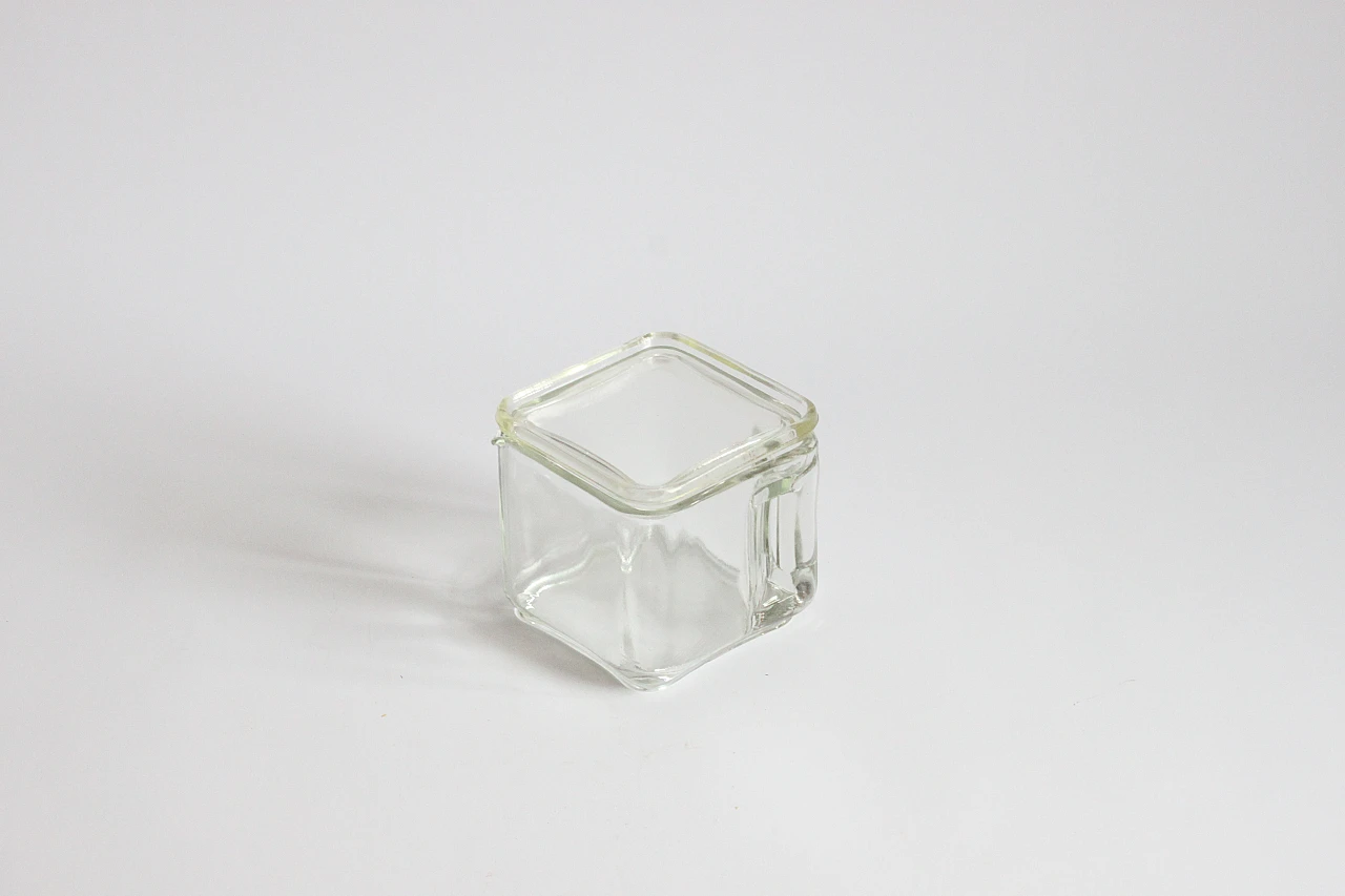 Kubus pitcher and lid by Wilhelm Wagenfeld, Germany 1938 1