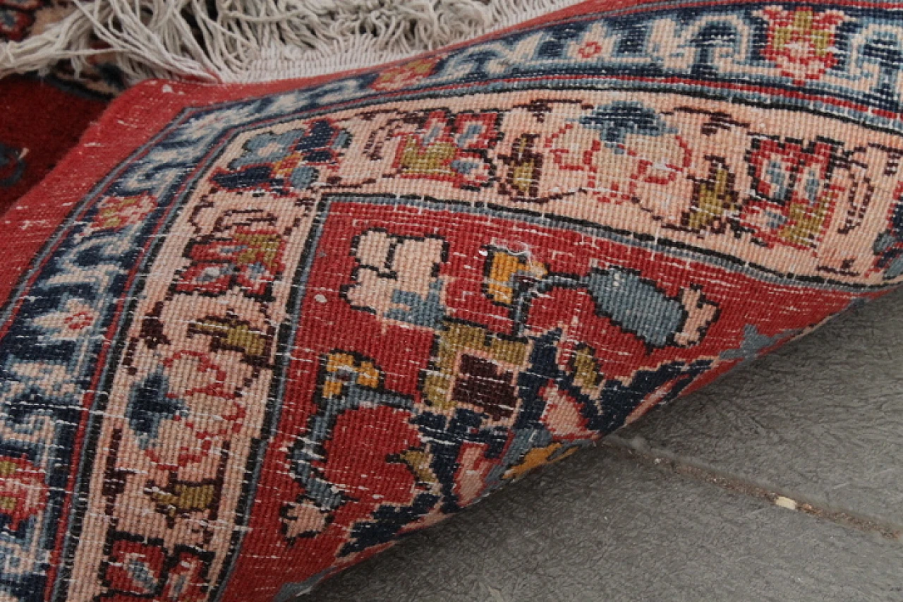 Grande tappeto Persiano Isfahan in lana extra fine,  metà '900 12