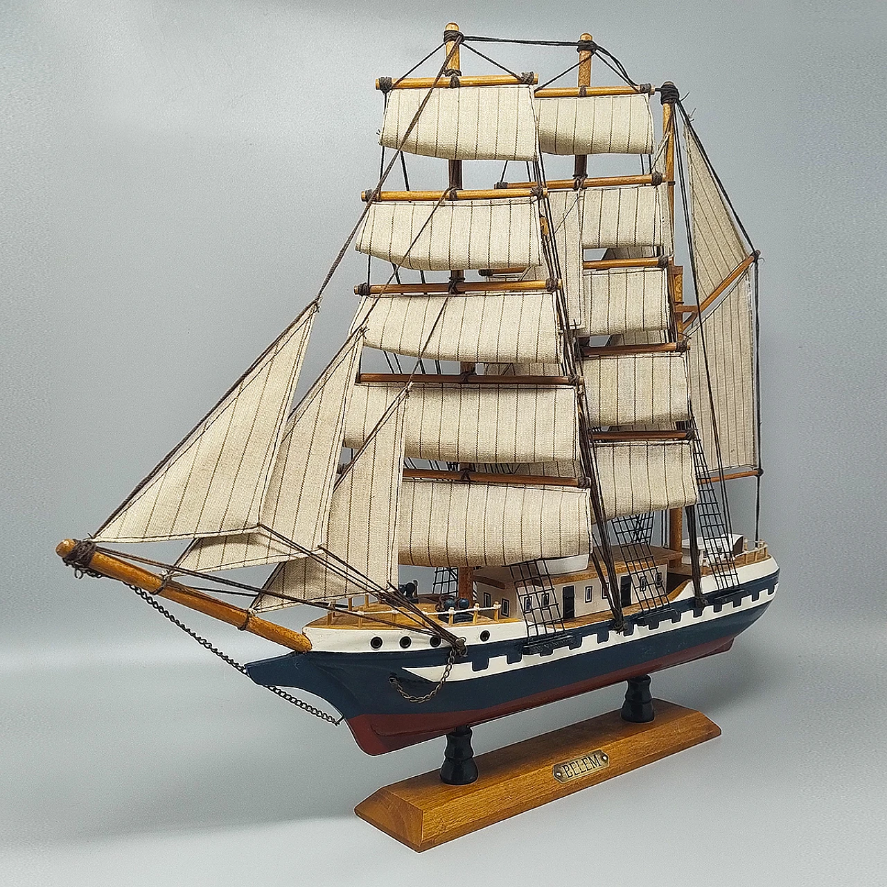 Model of the English ship Belem, handmade, 1970s 2