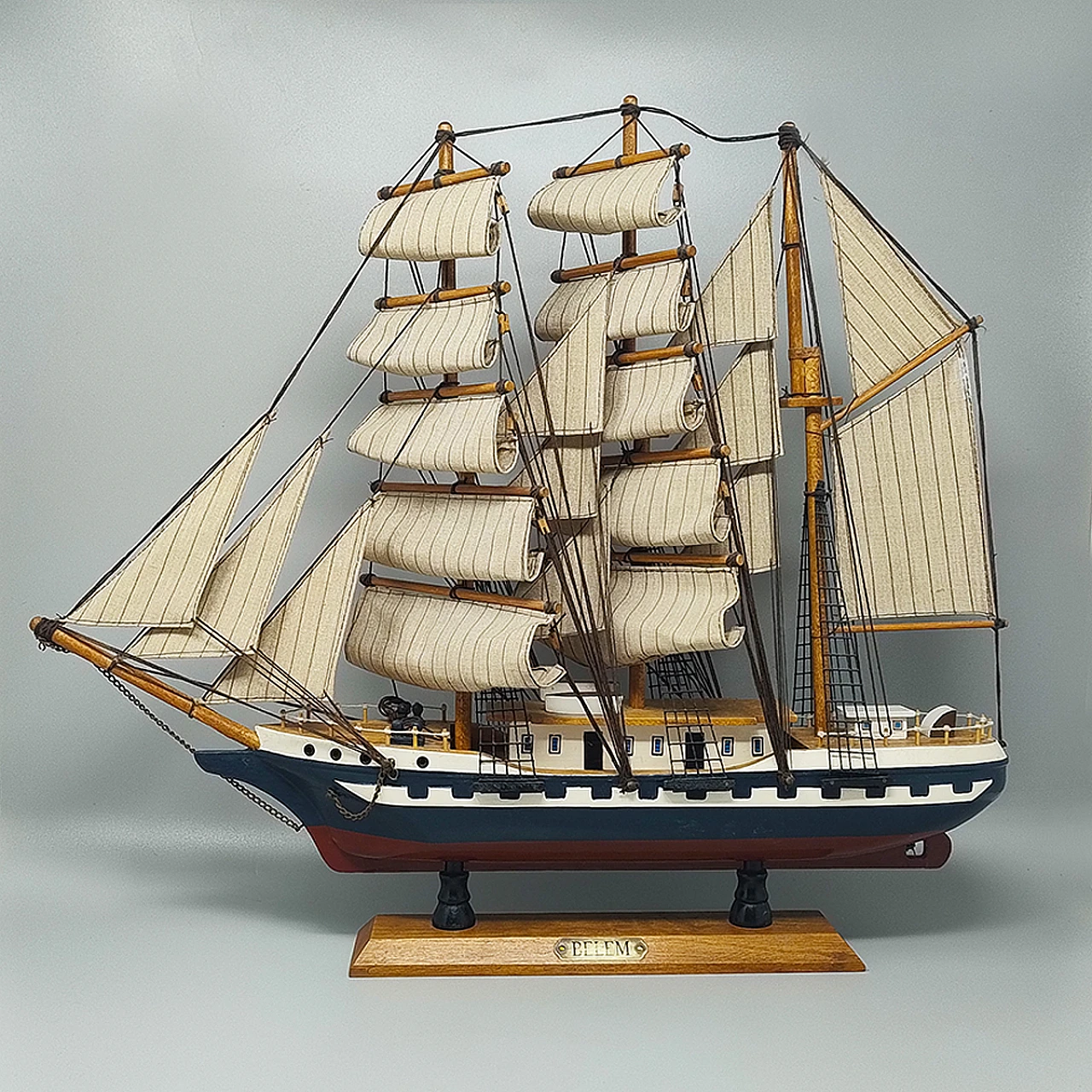 Model of the English ship Belem, handmade, 1970s 5