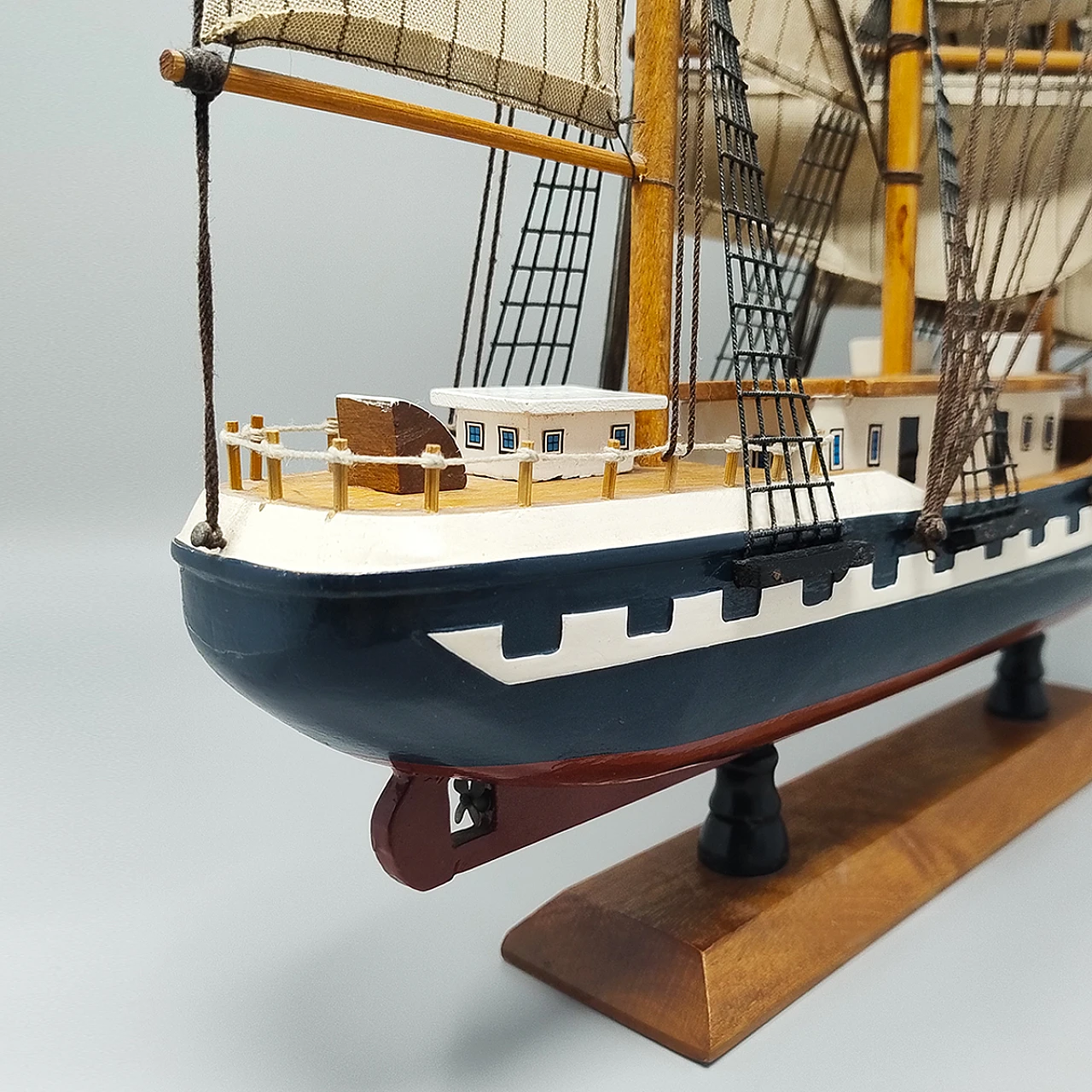 Model of the English ship Belem, handmade, 1970s 9