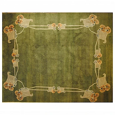 Donegal Liberty Rug Dark Olive Ground, primi '900