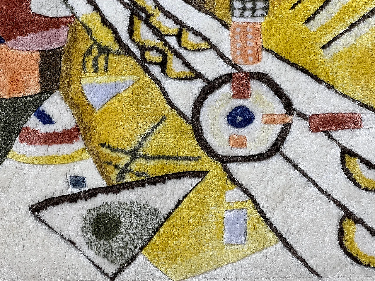 Tappeto da parete in seta raffigurante un dipinto di Wassily Kandinsky 2