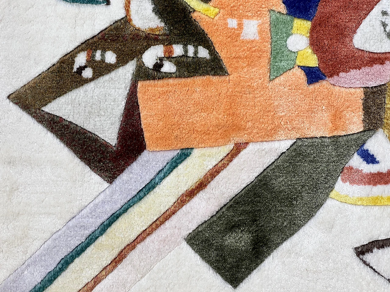 Tappeto da parete in seta raffigurante un dipinto di Wassily Kandinsky 3