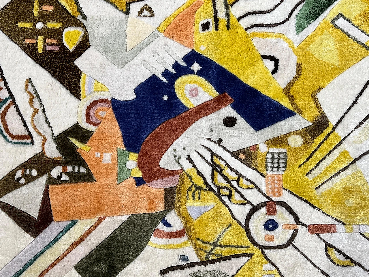 Tappeto da parete in seta raffigurante un dipinto di Wassily Kandinsky 6