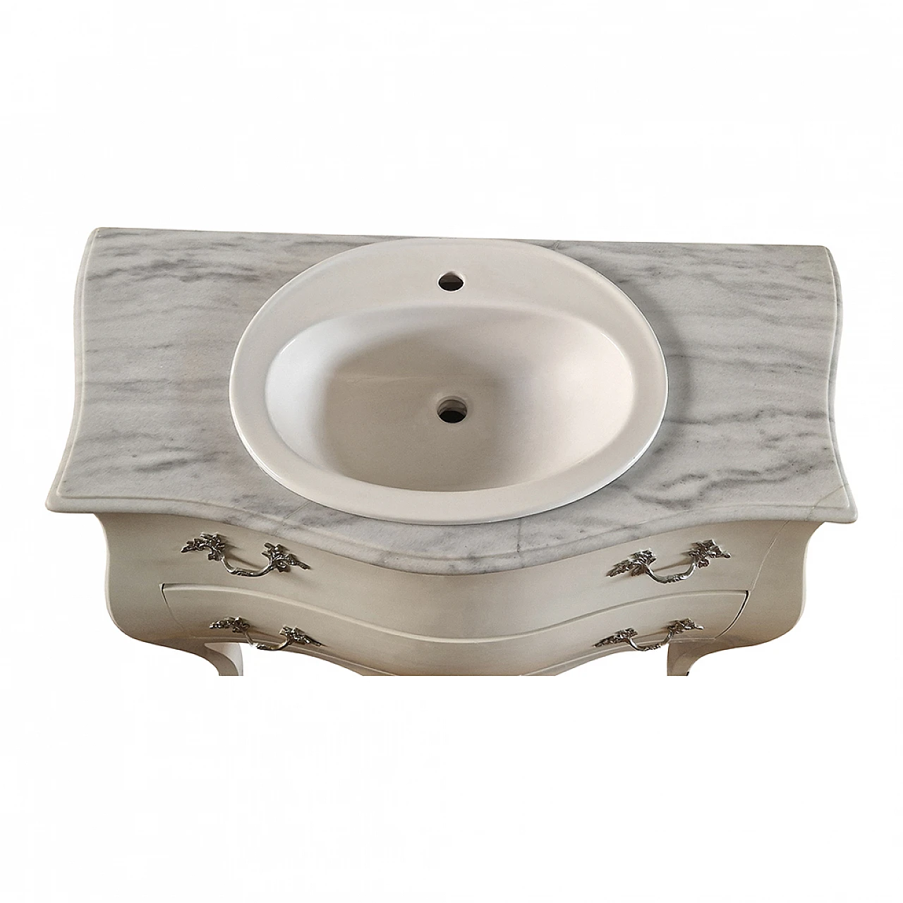 Mobile bagno con cassetto in stile Barocco, anni '80 11