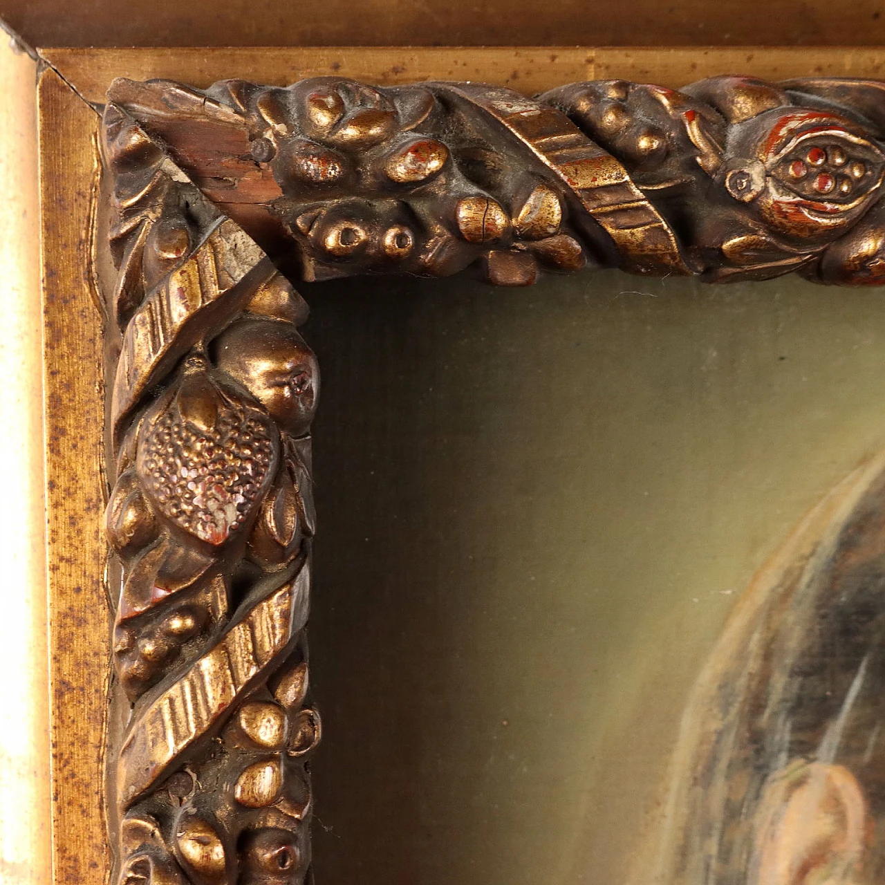 Girl praying, oil on canvas, 19th century 5