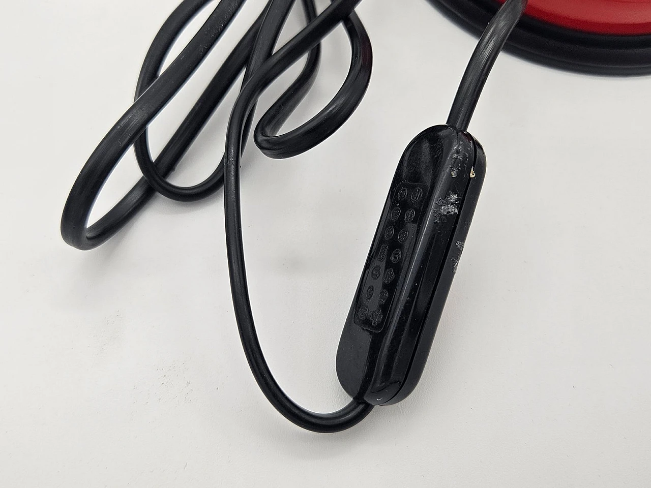 Lampada da tavolo rossa di Veneta Lumi, anni '80 9