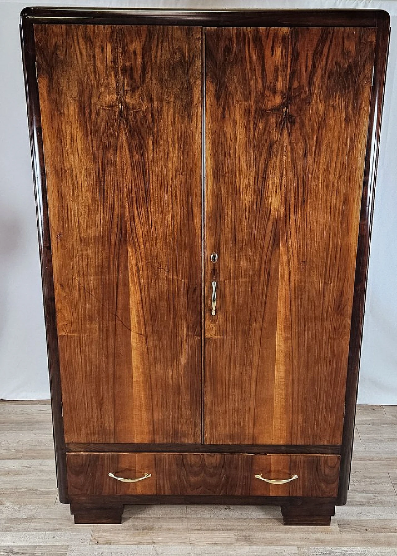 Two-door wardrobe in walnut, 1940 1