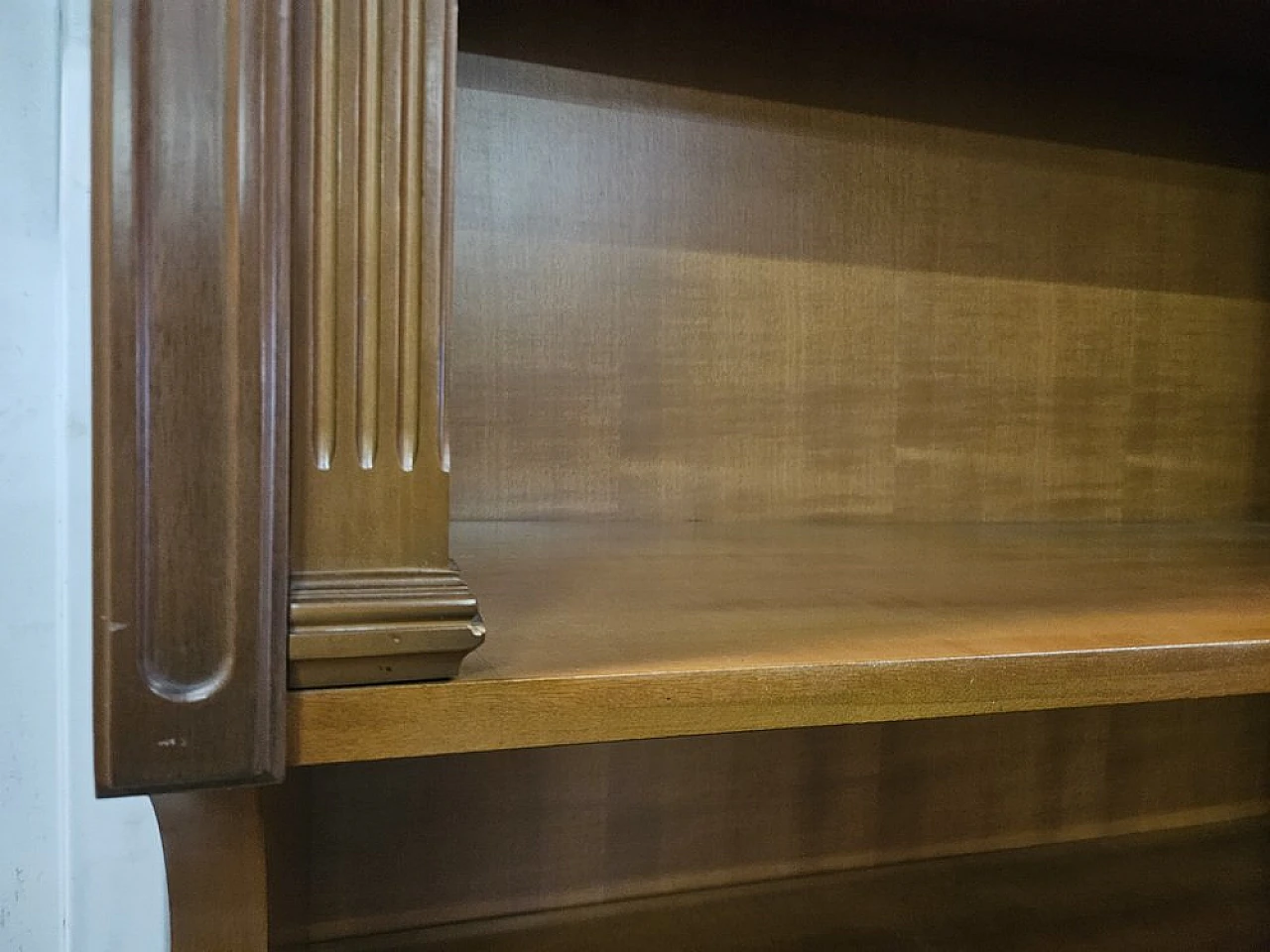Italian carved wooden sideboard with drawers, 1980 11