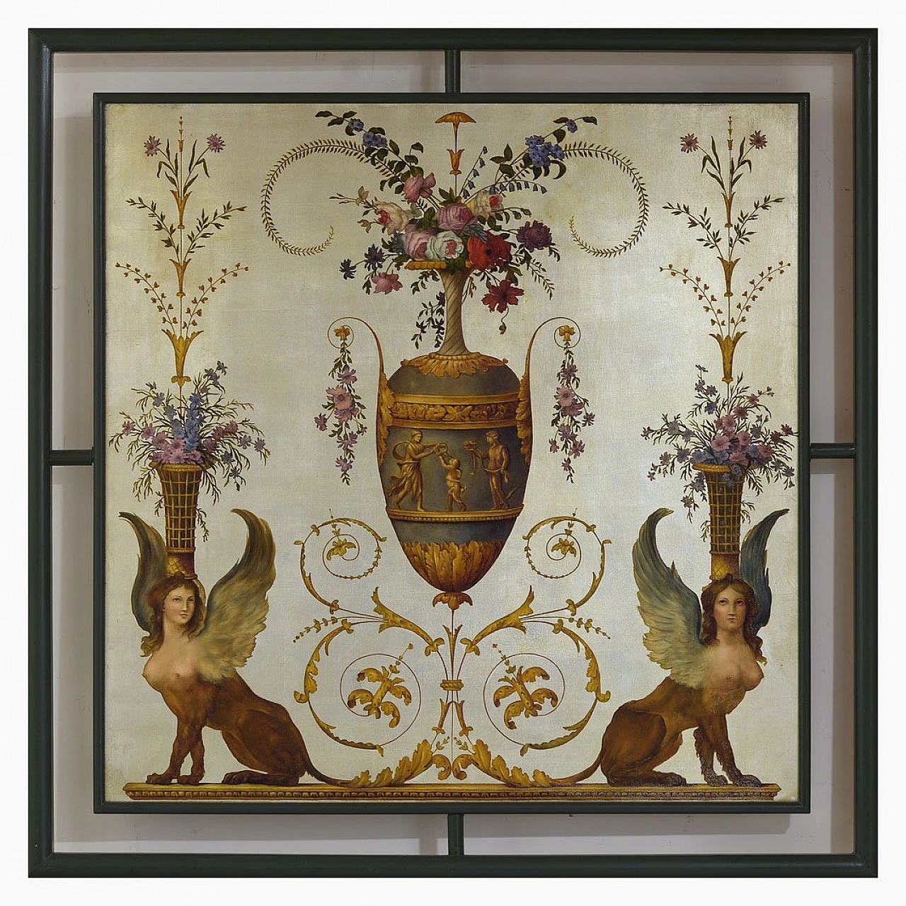 Grotesque, oil on canvas framed, 1990s 1