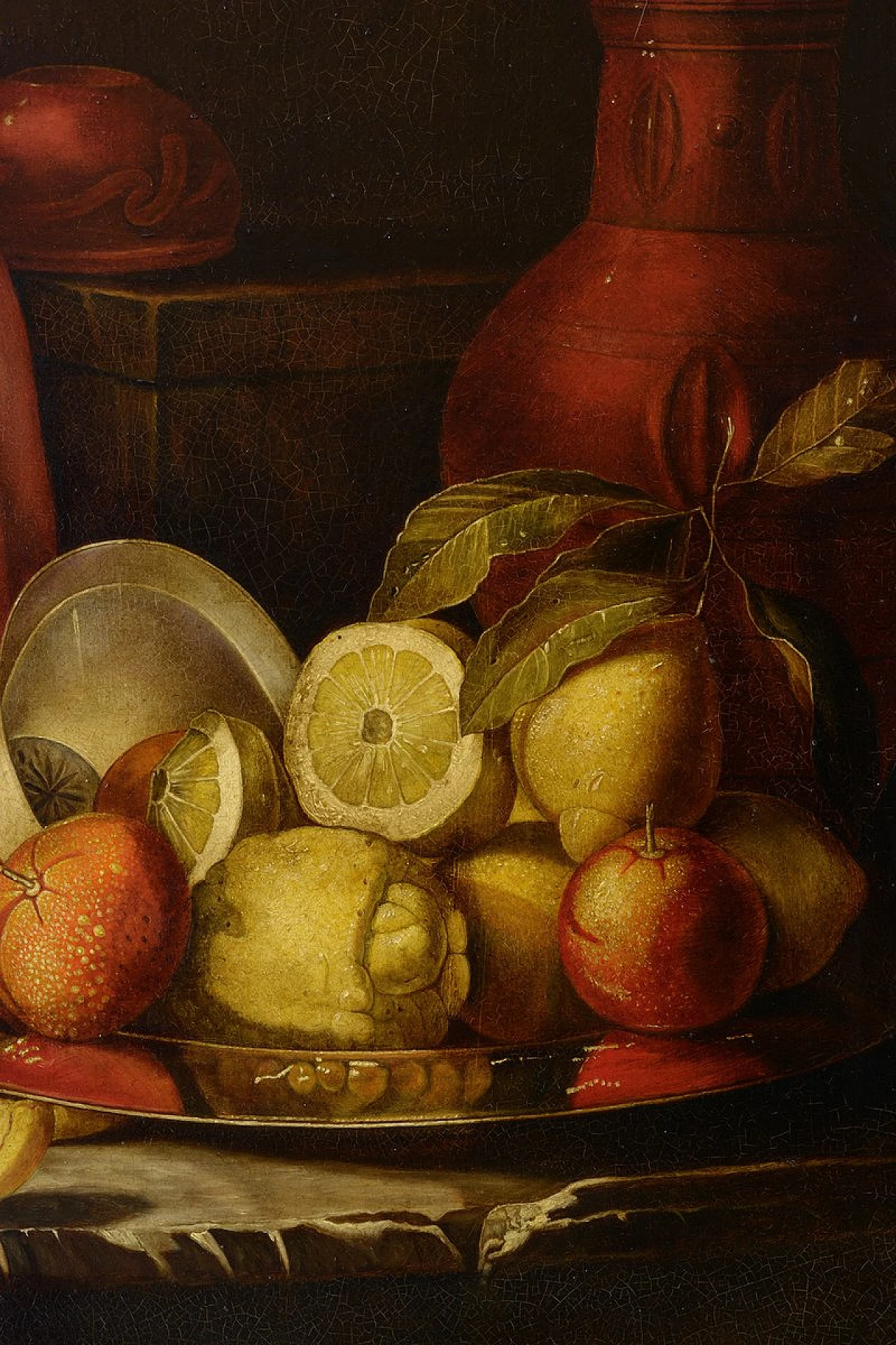 Natura morta di Giovanni Perna, olio su tela in cornice, fine '900 3