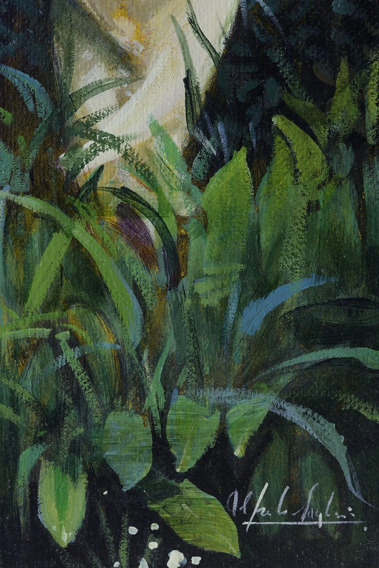 Costiera Amalfitana di Alfredo Santini, olio su tela, anni '90 4