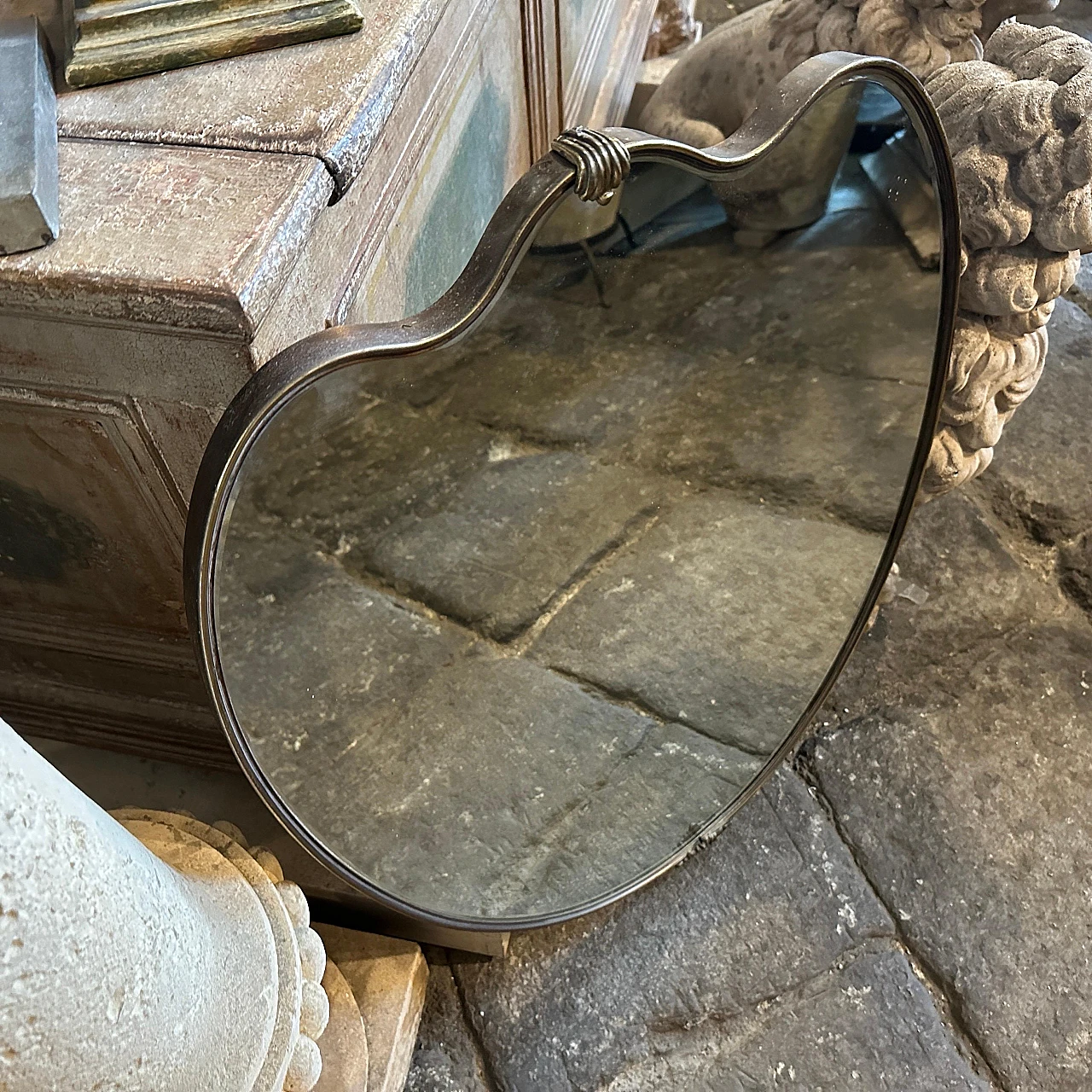 Heart-shaped wall mirror by Gio Ponti, 1950s 2