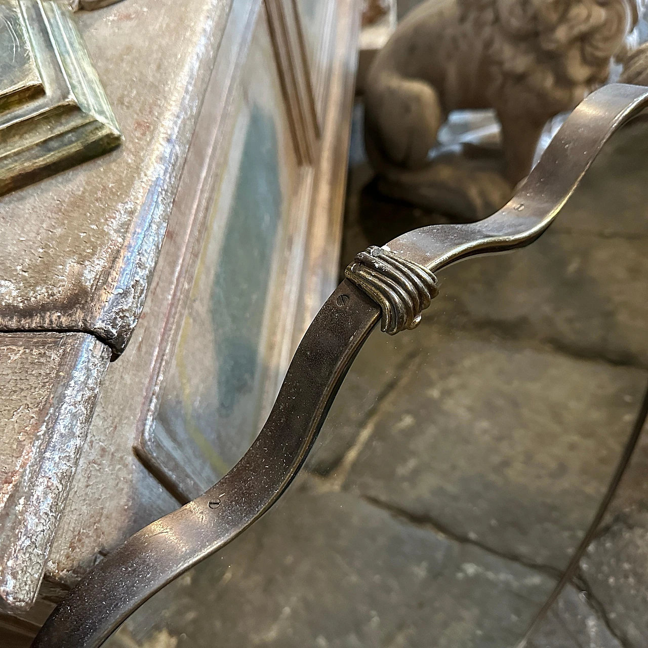 Heart-shaped wall mirror by Gio Ponti, 1950s 3