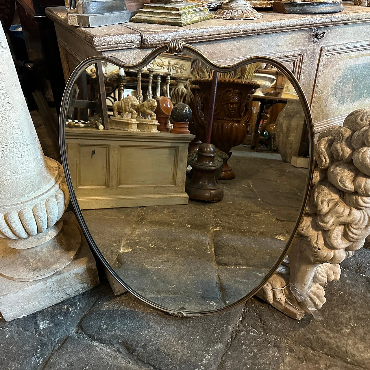 Heart-shaped wall mirror by Gio Ponti, 1950s 6
