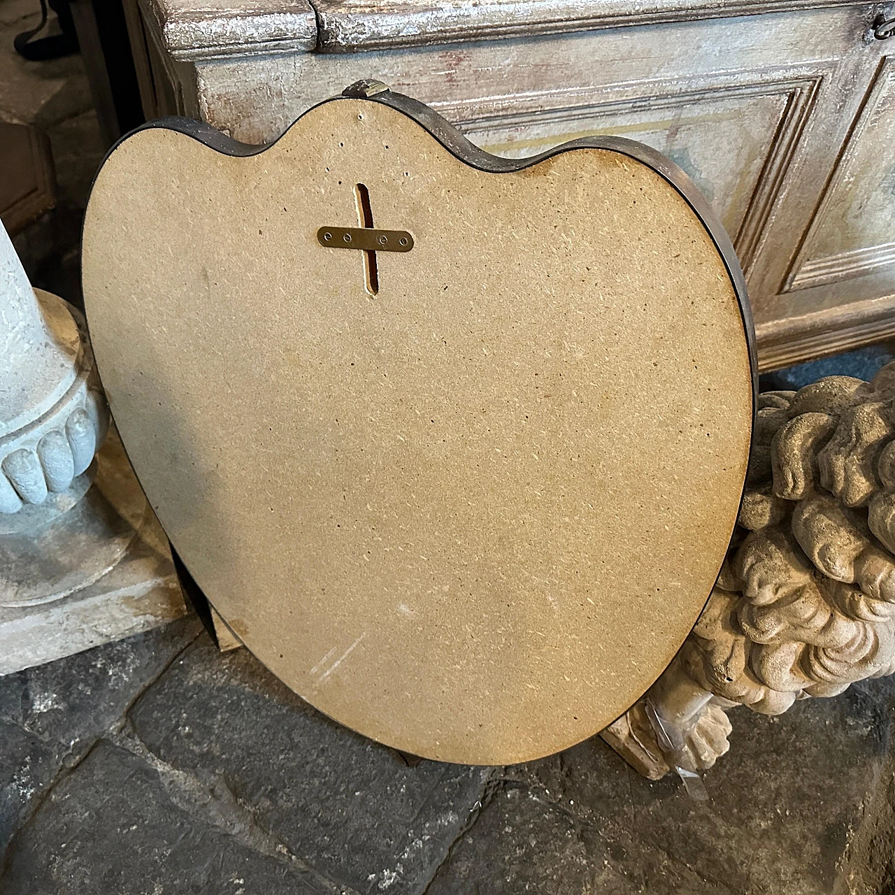 Heart-shaped wall mirror by Gio Ponti, 1950s 8