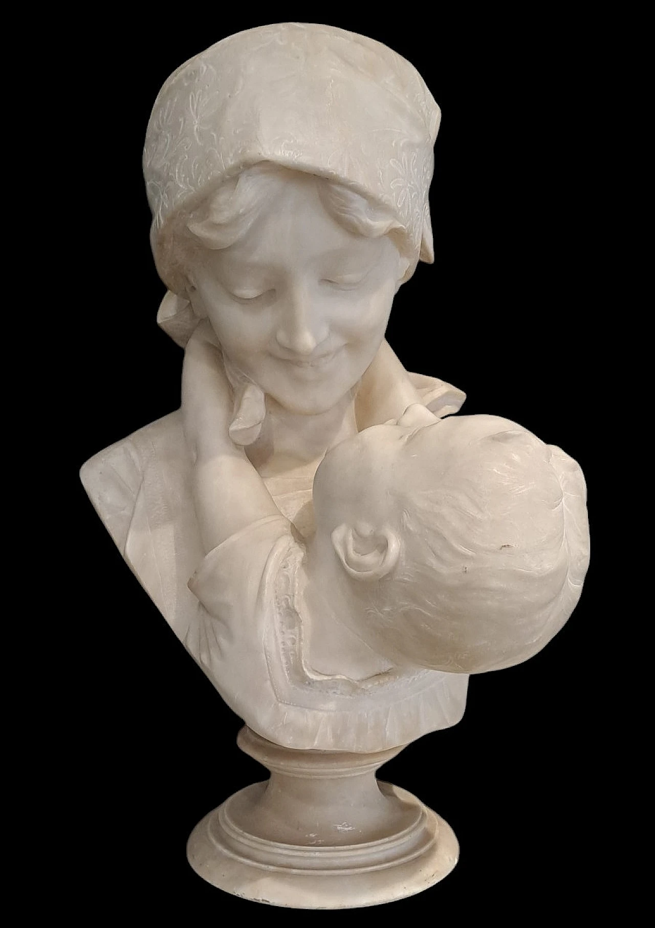 Antonio Frilli, Amore Materno, scultura in alabastro, primi '900 1