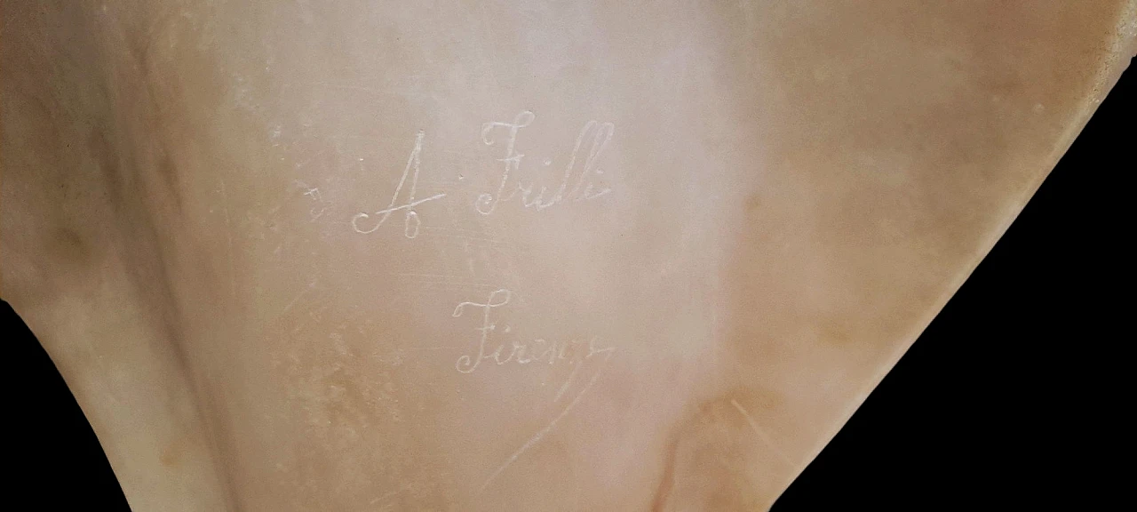 Antonio Frilli, Amore Materno, scultura in alabastro, primi '900 5