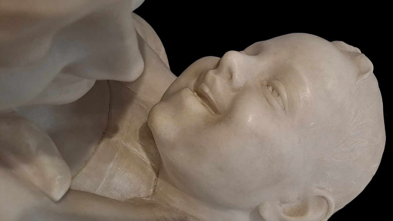 Antonio Frilli, Amore Materno, scultura in alabastro, primi '900 6