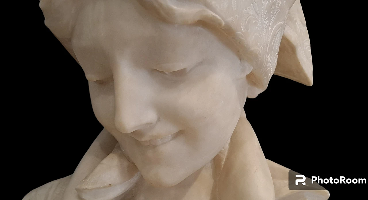 Antonio Frilli, Amore Materno, scultura in alabastro, primi '900 7