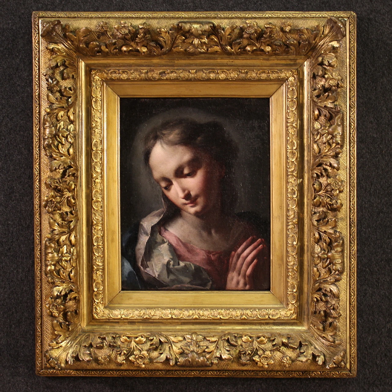 Splendida Madonna del XVIII secolo, dipinto di scuola veneziana 1