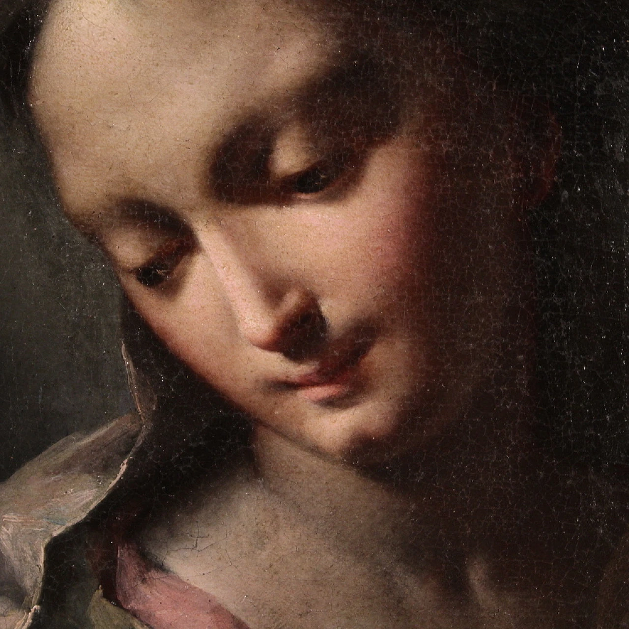 Splendida Madonna del XVIII secolo, dipinto di scuola veneziana 5
