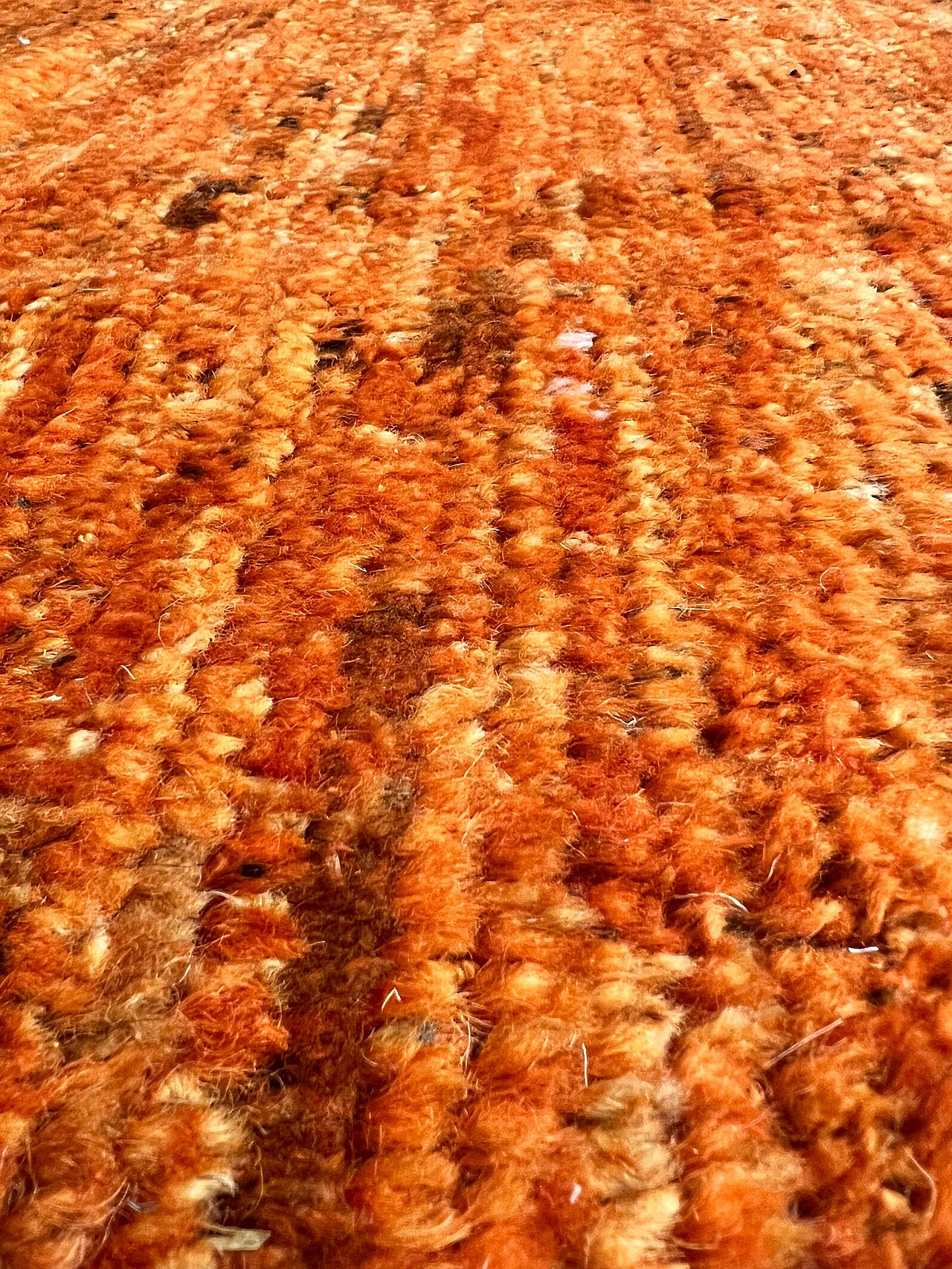 Berber ozbek rug total orange 21st century 3