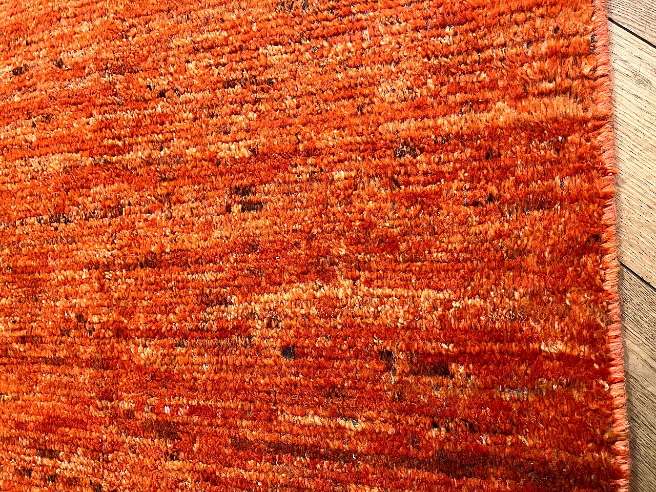 Berber ozbek rug total orange 21st century 6