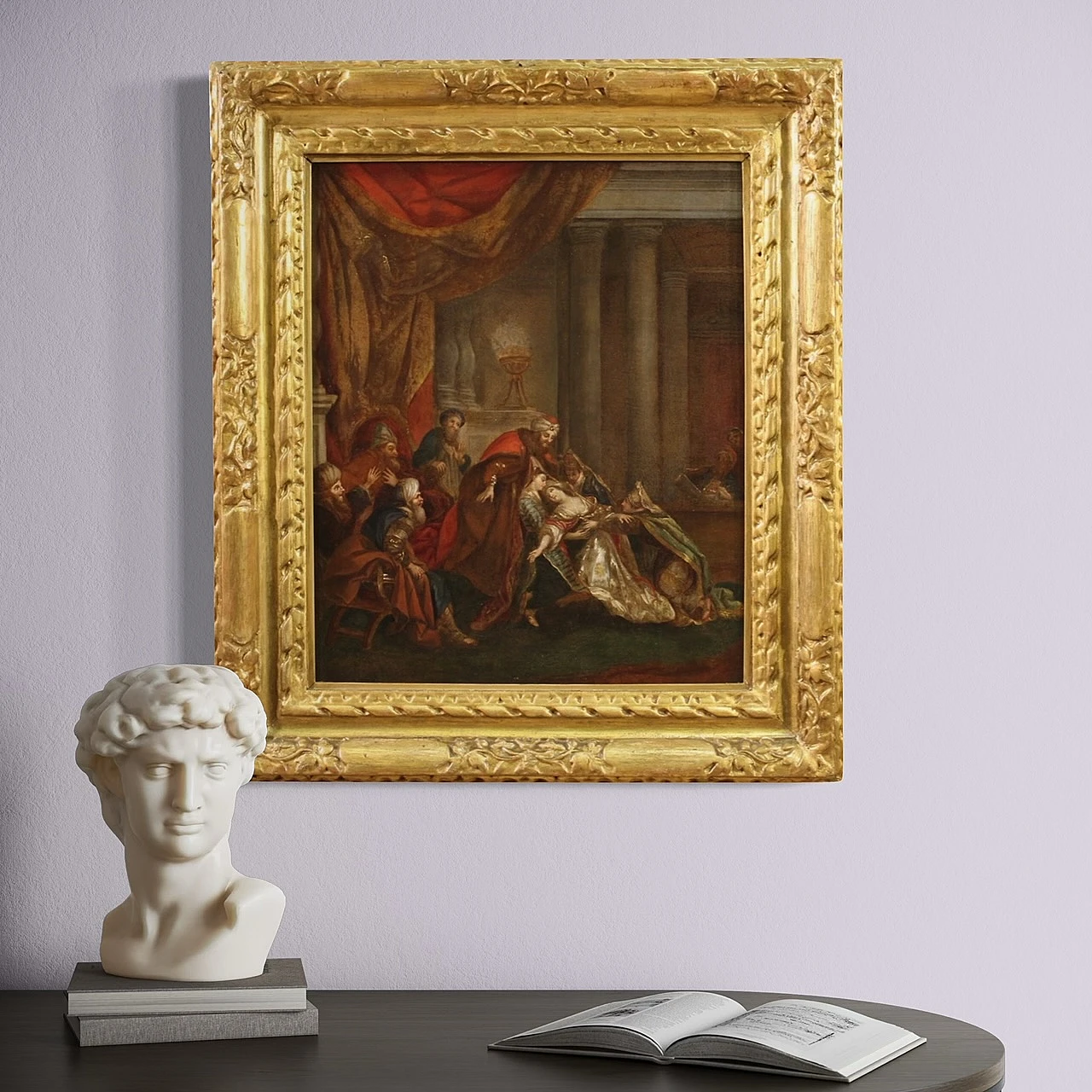 Esther fainting before Ahasuerus painting, 18th century 8