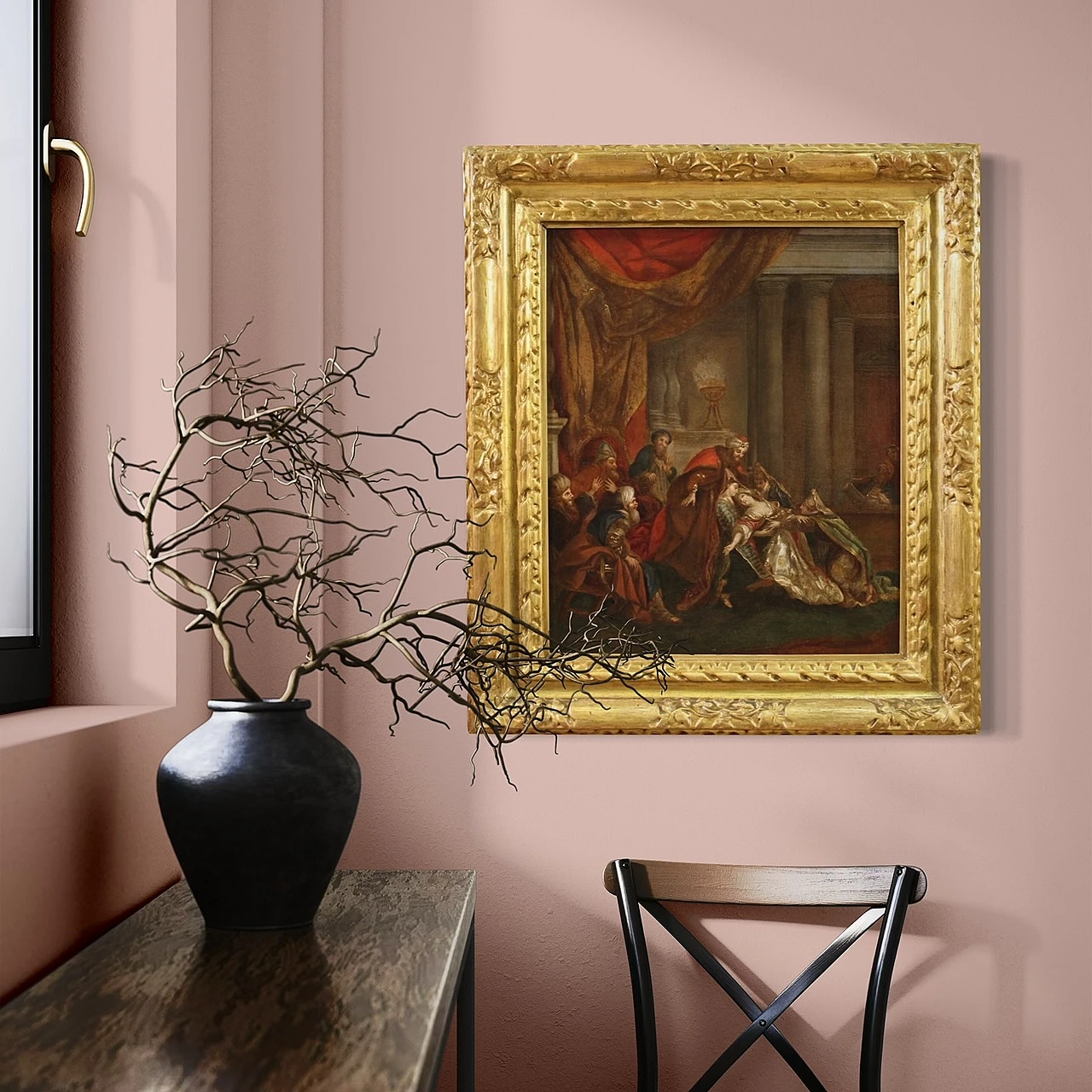 Esther fainting before Ahasuerus painting, 18th century 13