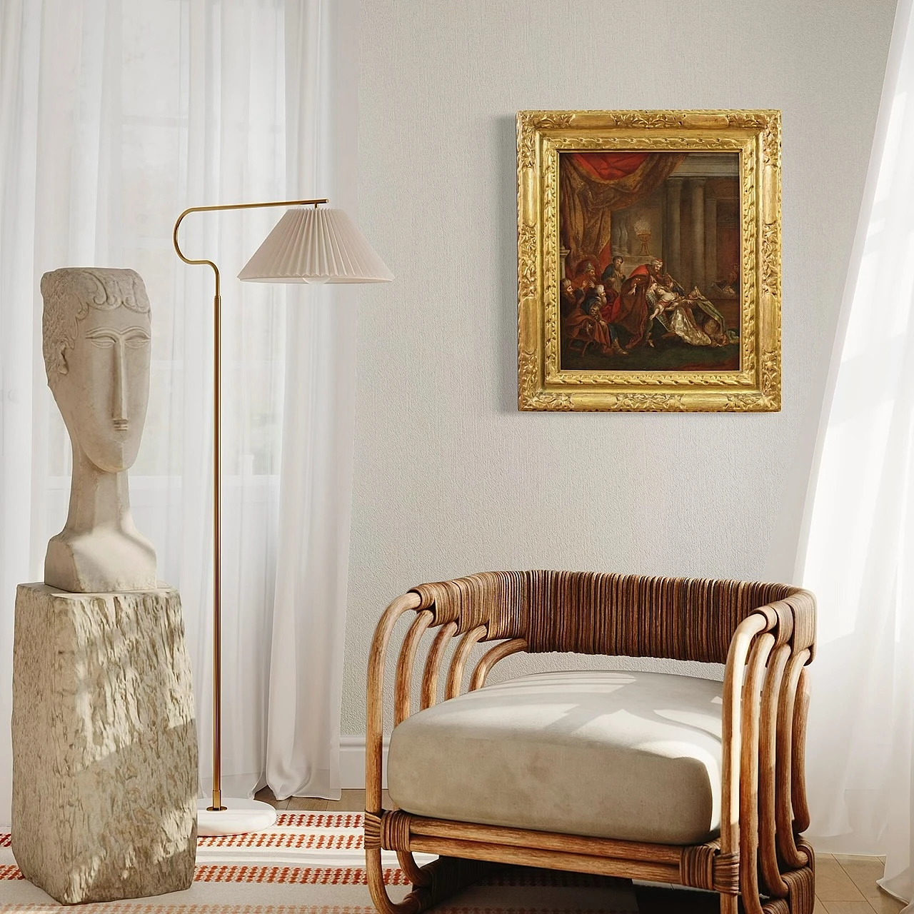 Esther fainting before Ahasuerus painting, 18th century 15