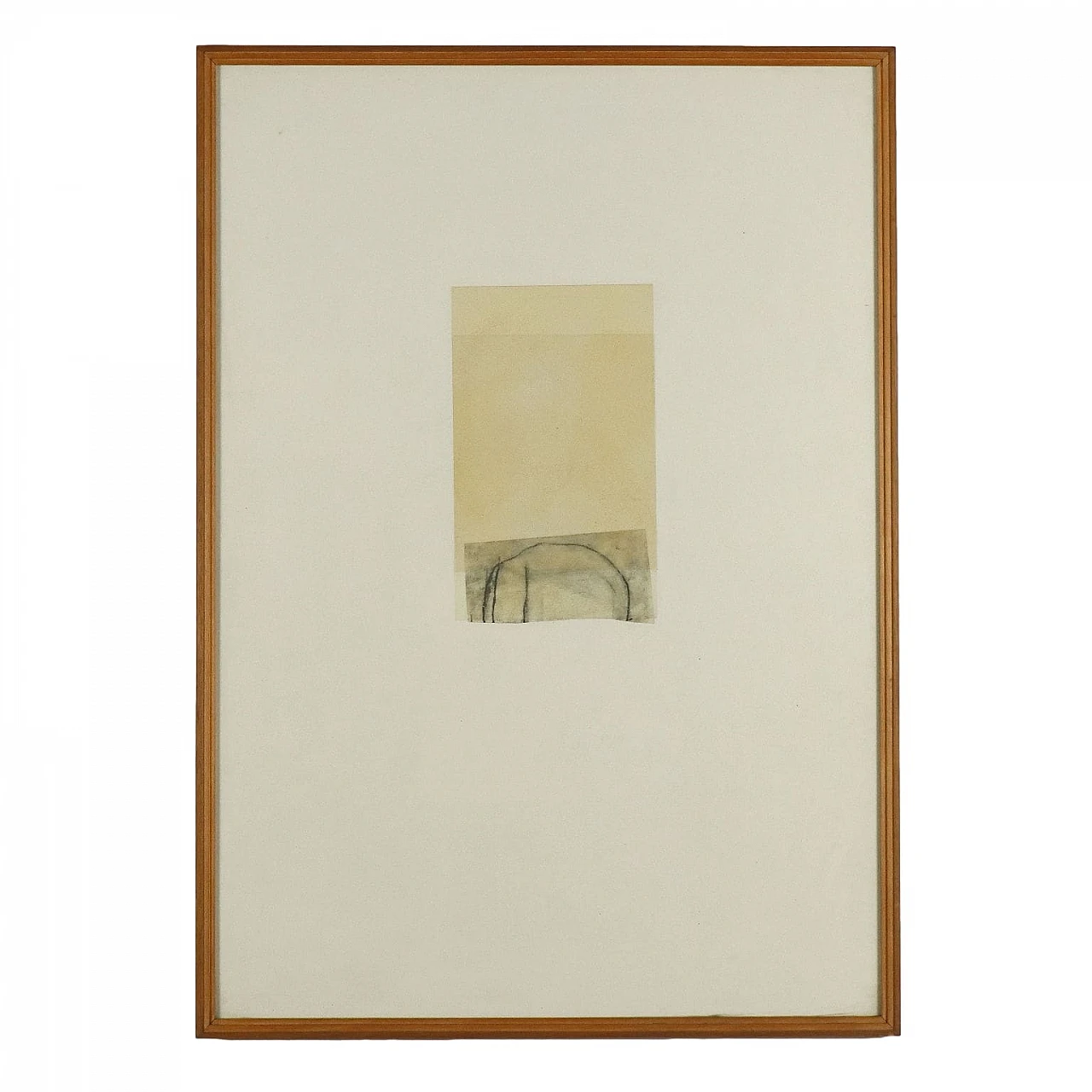 Luca Caccioni, Il cranio dello studente, tecnica mista su carta, 1991 1