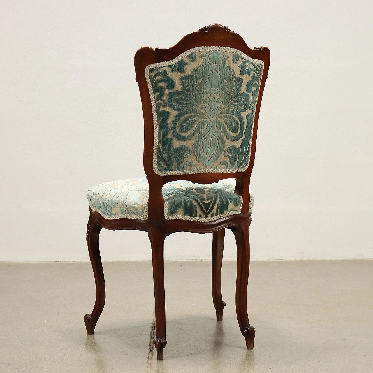 4 Rococo style mahogany chairs, early 20th century 7