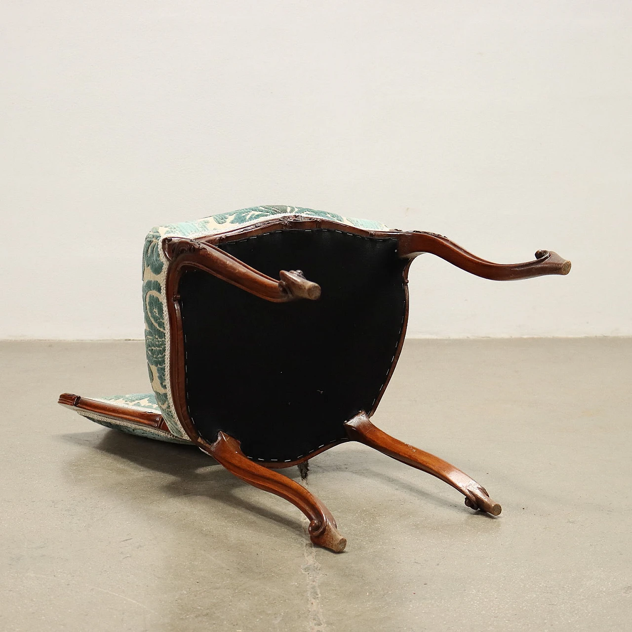 4 Rococo style mahogany chairs, early 20th century 8