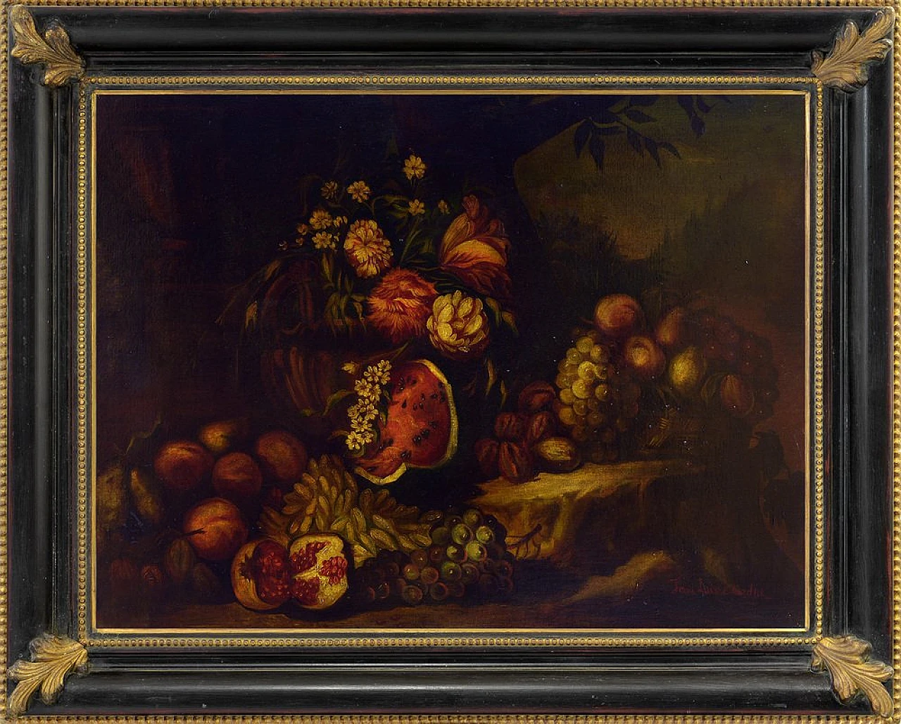 Natura morta di Jean Luis Chardin, olio su tela, anni '60 1