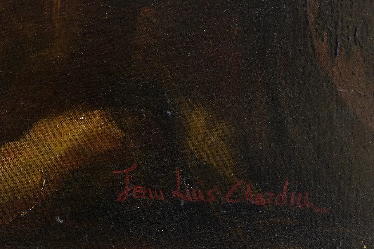 Natura morta di Jean Luis Chardin, olio su tela, anni '60 7