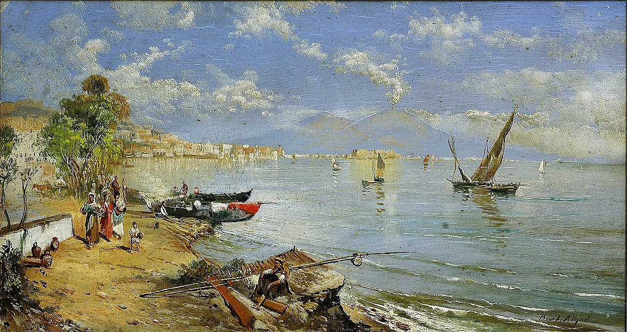 Paesaggio malinconico di Allegretti Mario Rosario, anni '80 2