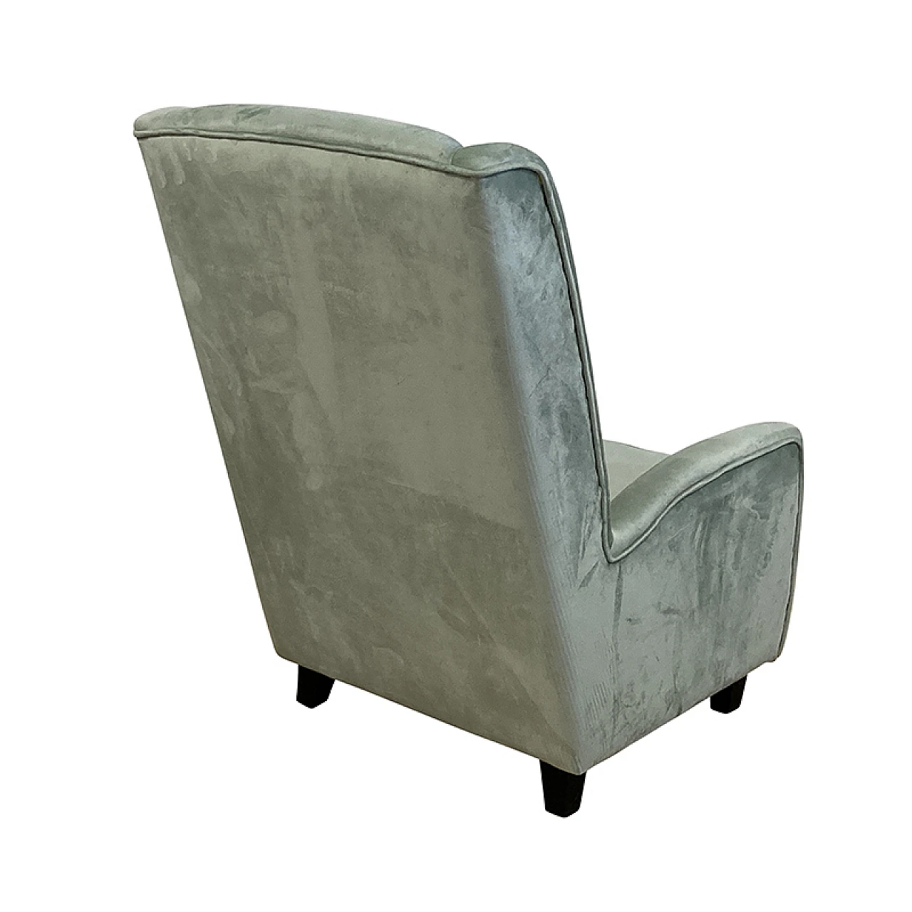 Coppia di poltrone in velluto verde 9